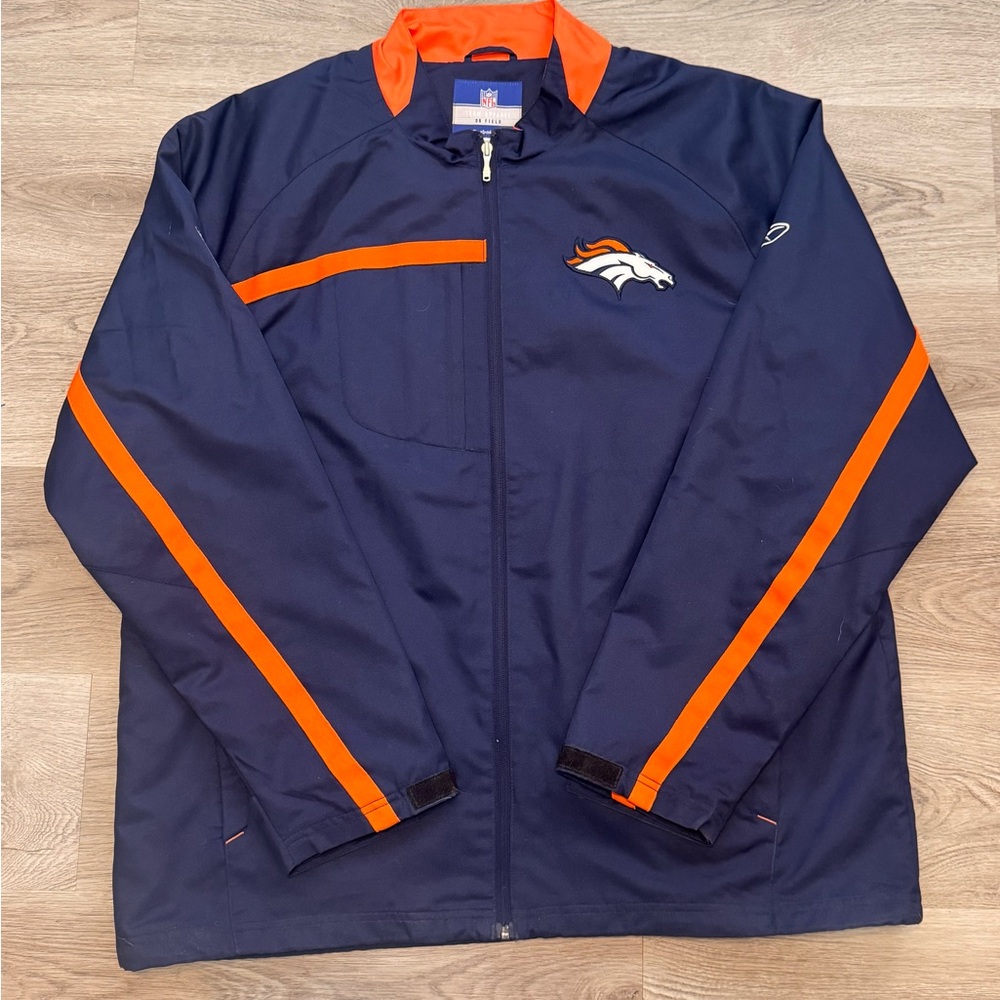 Reebok NFL Team Apparel On Field Denver Broncos Windbreaker Jacket